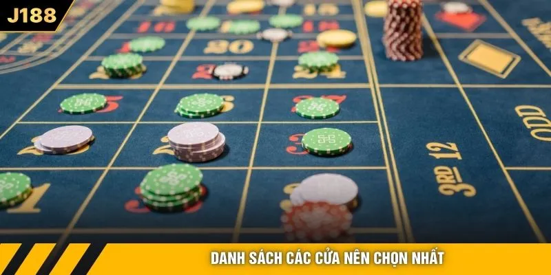 Danh sách các cửa nên chọn nhất