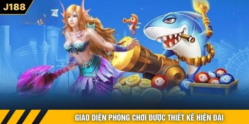 Giao diện phòng chơi được thiết kế hiện đại