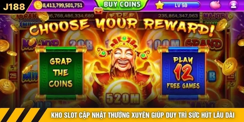 Kho slot cập nhật thường xuyên giúp duy trì sức hút lâu dài