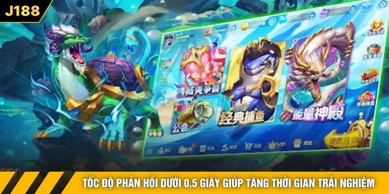 Tốc độ phản hồi dưới 0.5 giây giúp tăng thời gian trải nghiệm